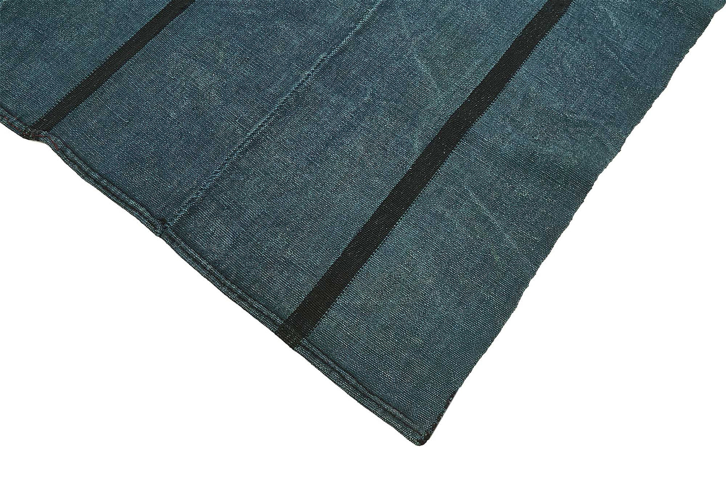 5x8 Blue Color Hemp Kilim Rug - 50413