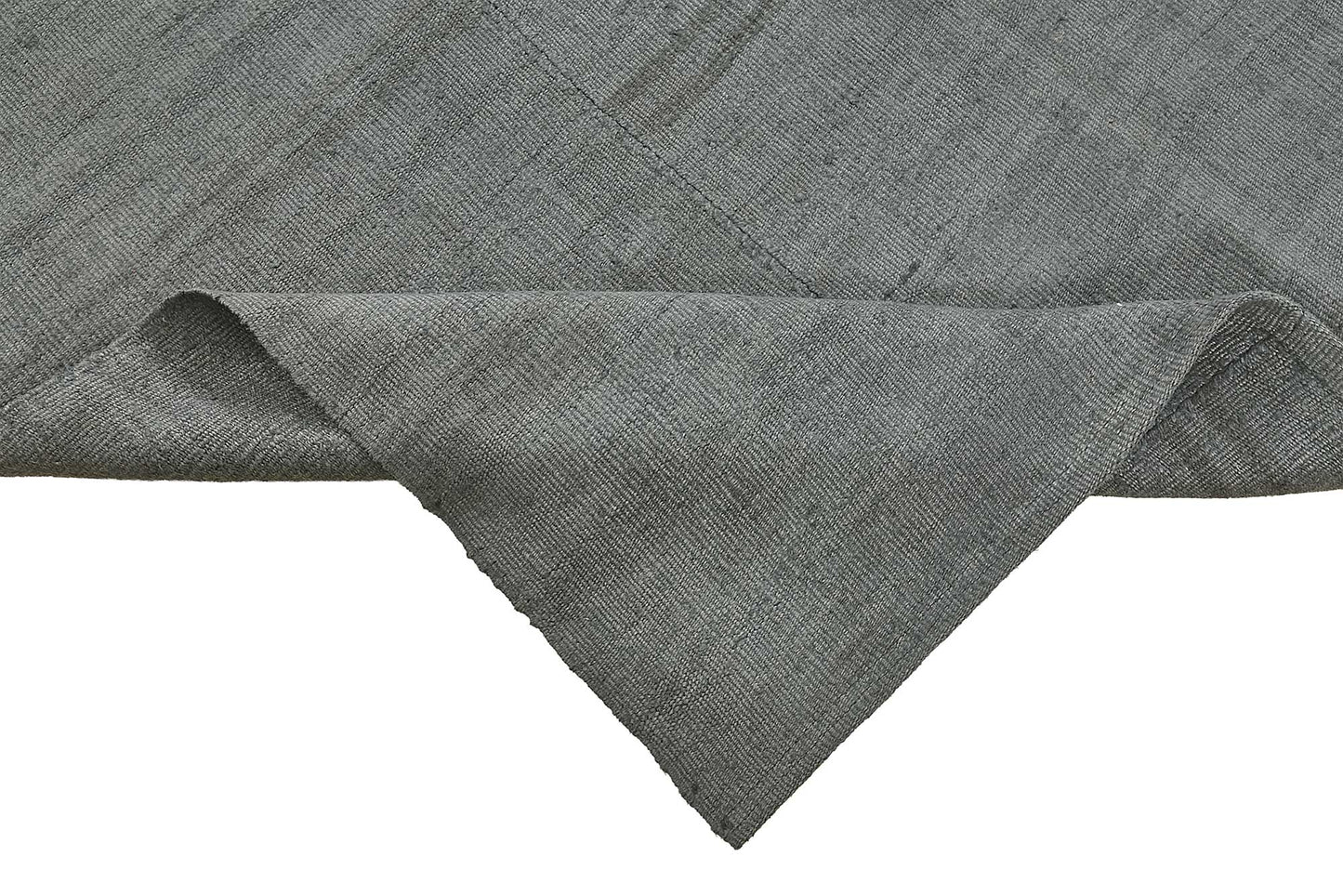 6x9 Grey Color Hemp Kilim Rug - 50422