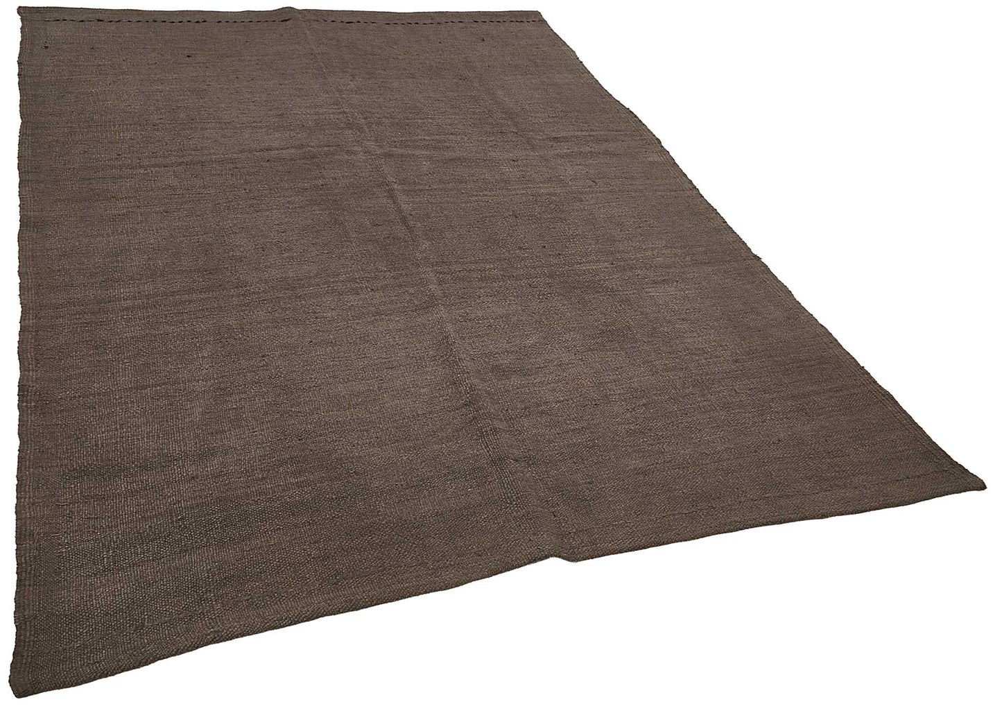 5x8 Brown Color Hemp Kilim Rug - 50426