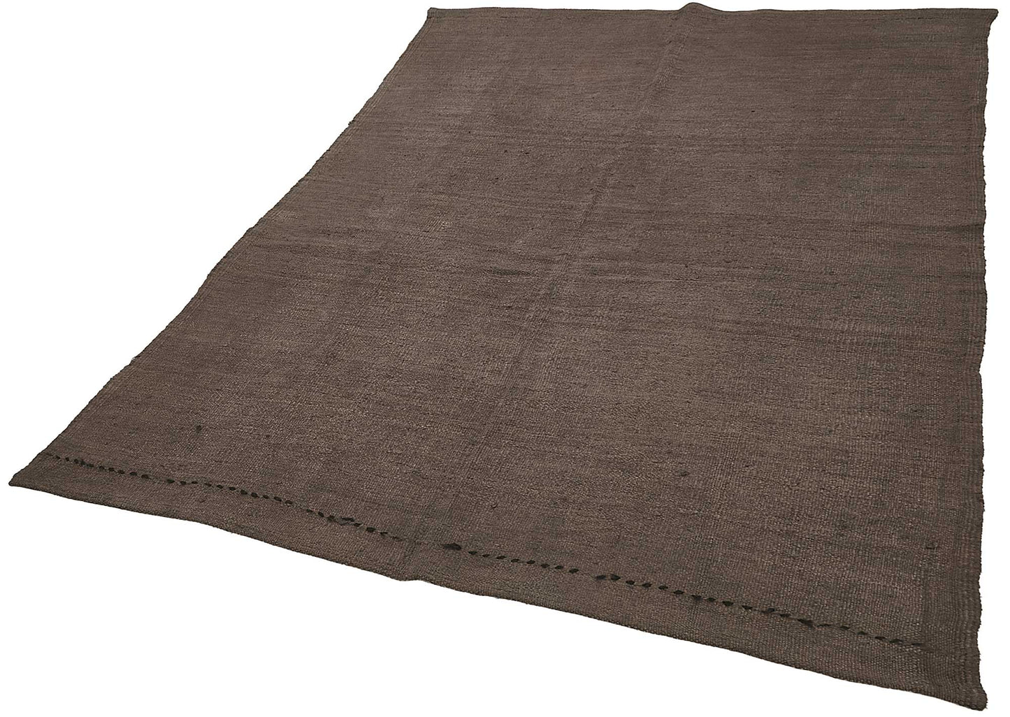 5x8 Brown Color Hemp Kilim Rug - 50426