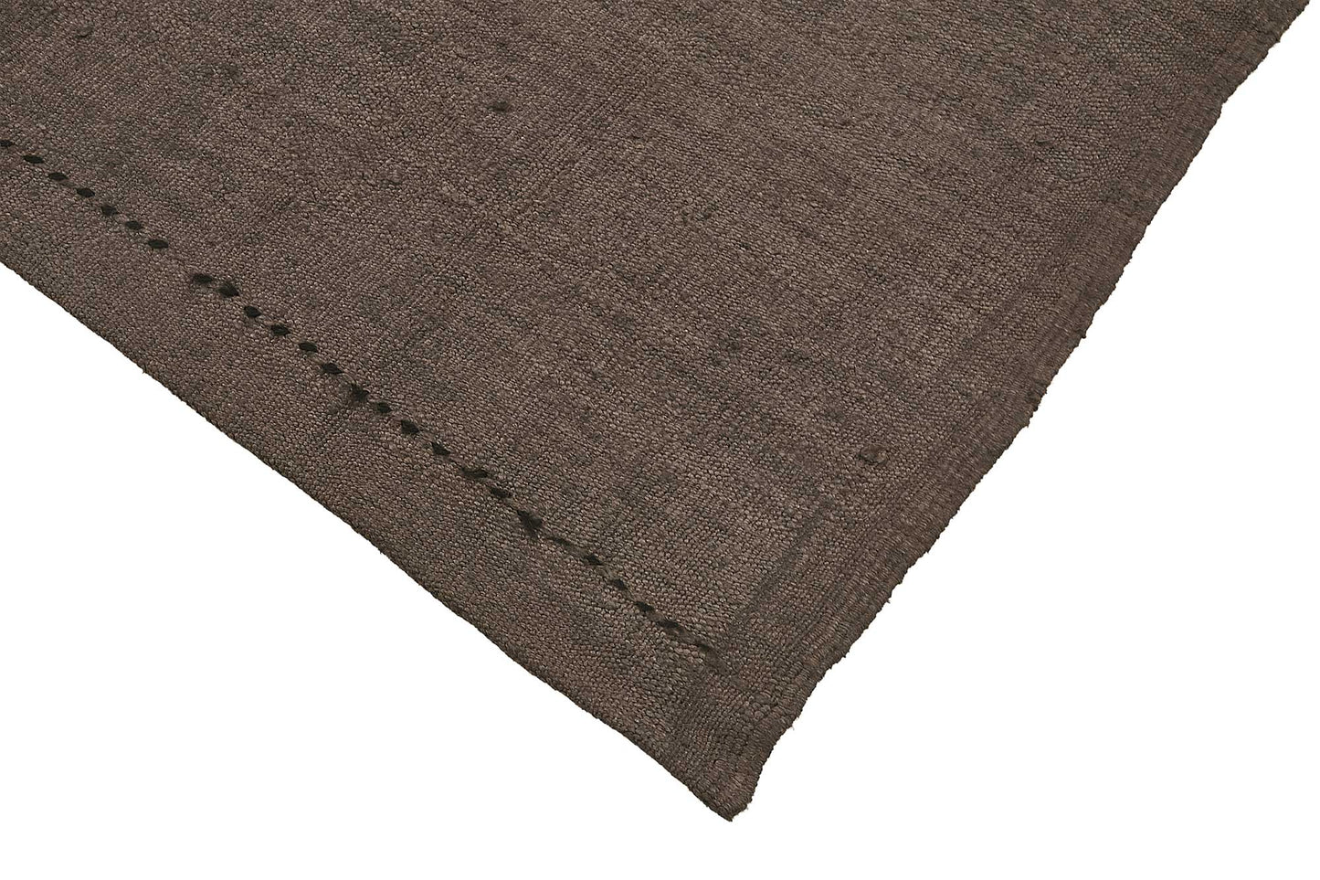 5x8 Brown Color Hemp Kilim Rug - 50426