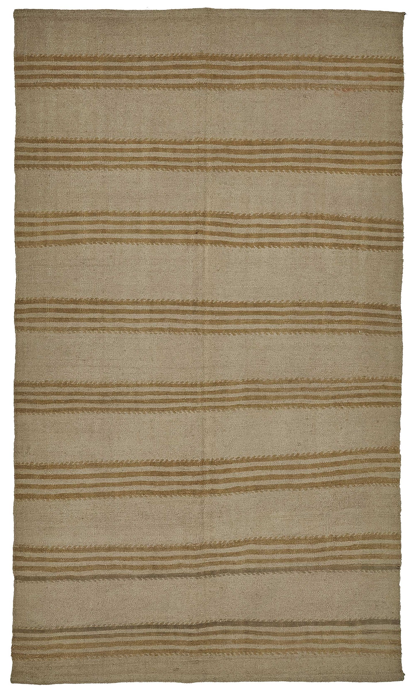 4x8 Brown Color Hemp Kilim Rug - 50433