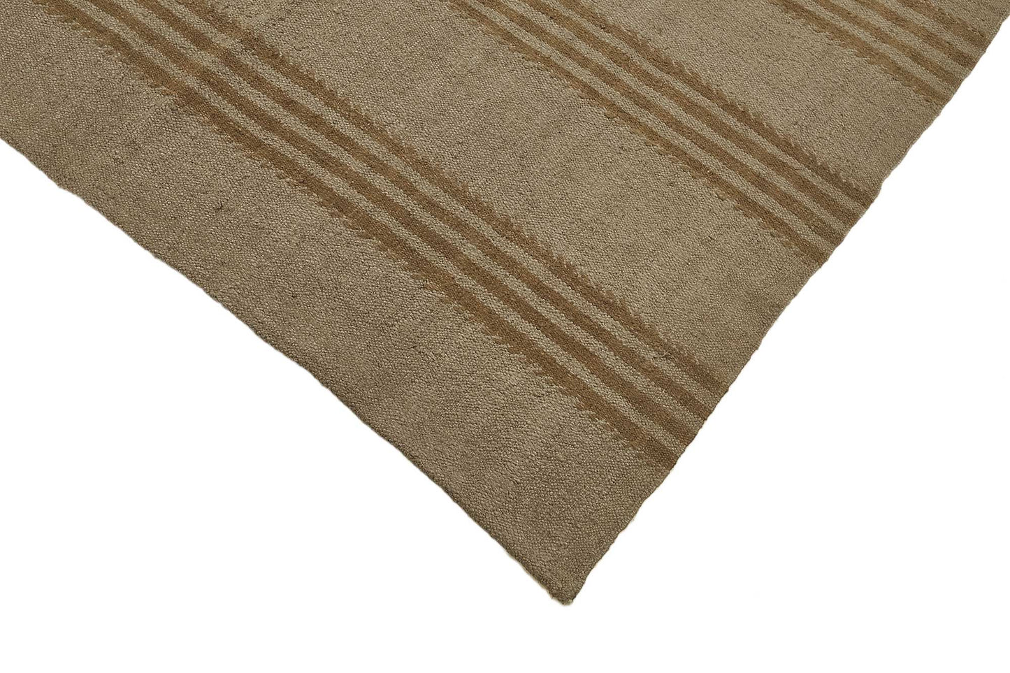 4x8 Brown Color Hemp Kilim Rug - 50433
