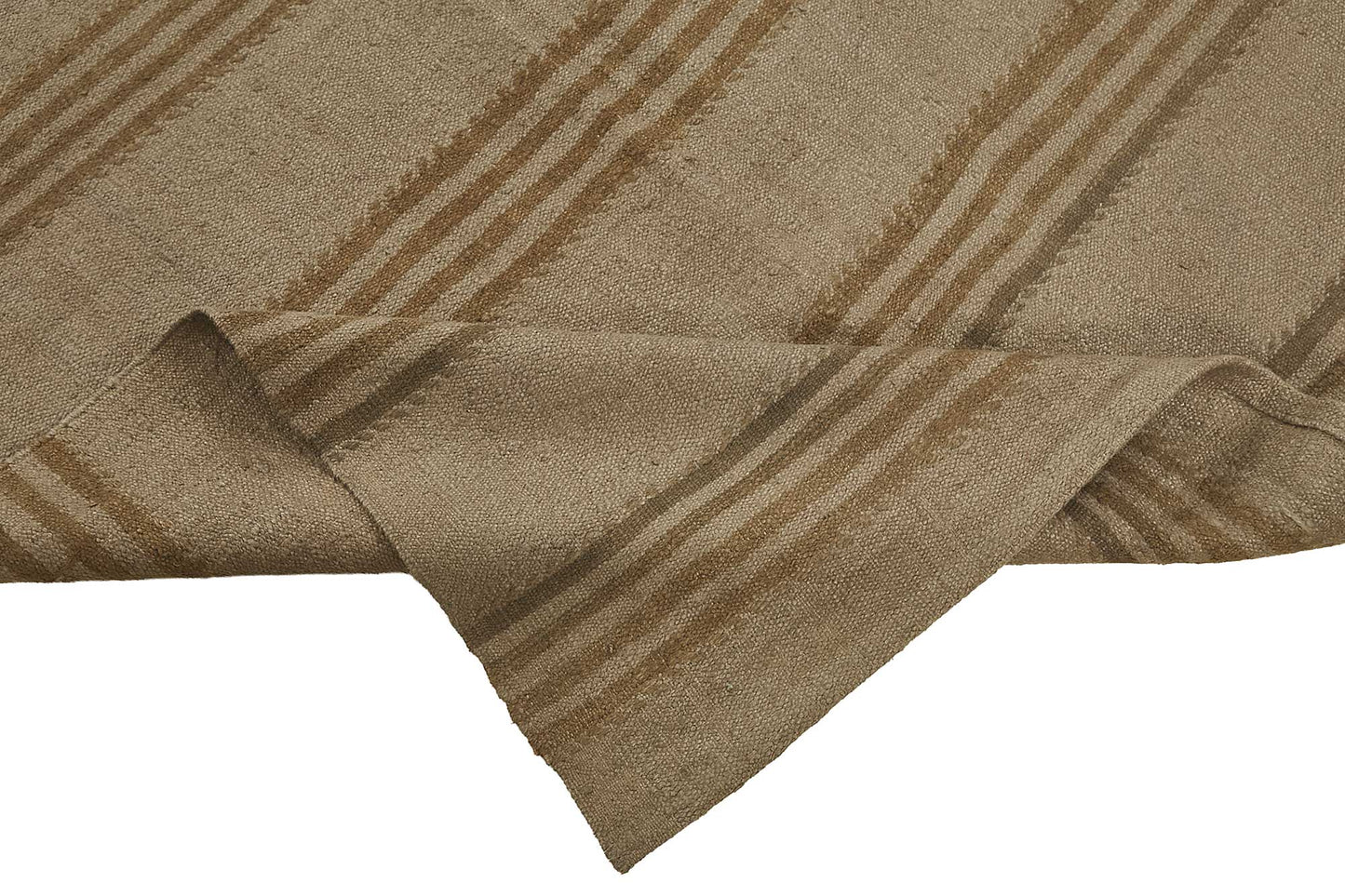 4x8 Brown Color Hemp Kilim Rug - 50433