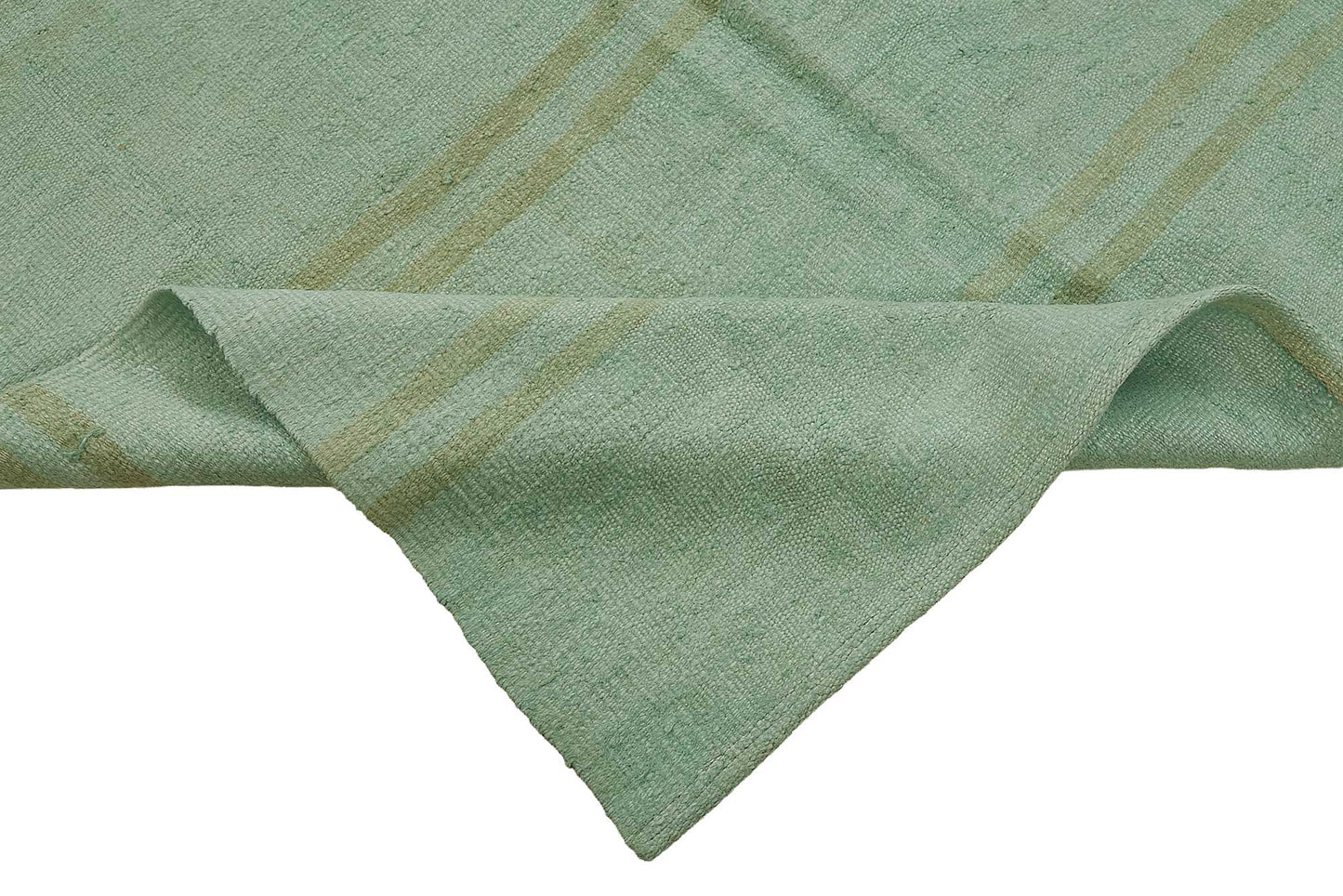 5x9 Turquoise Color Hemp Kilim Rug - 50443