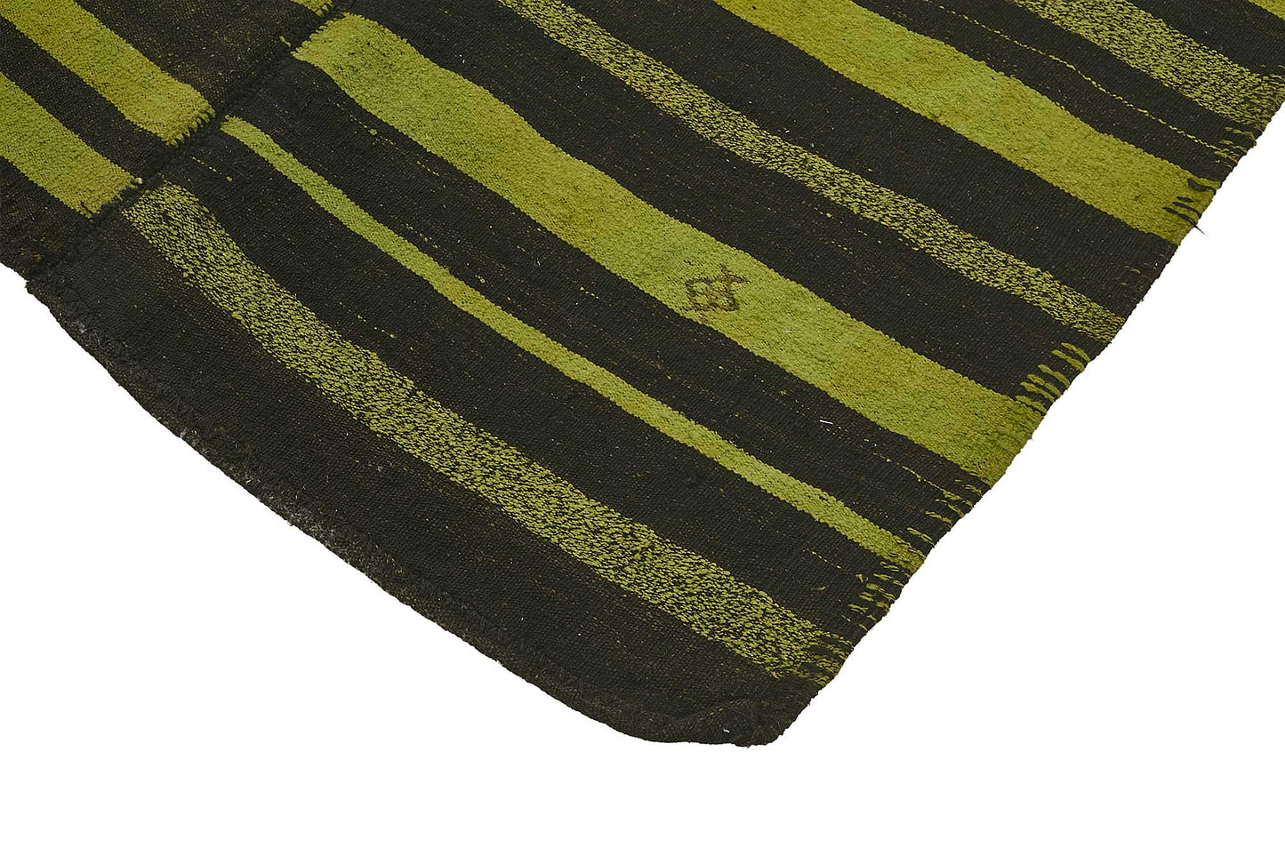 5x10 Green Color Hemp Kilim Rug - 50454