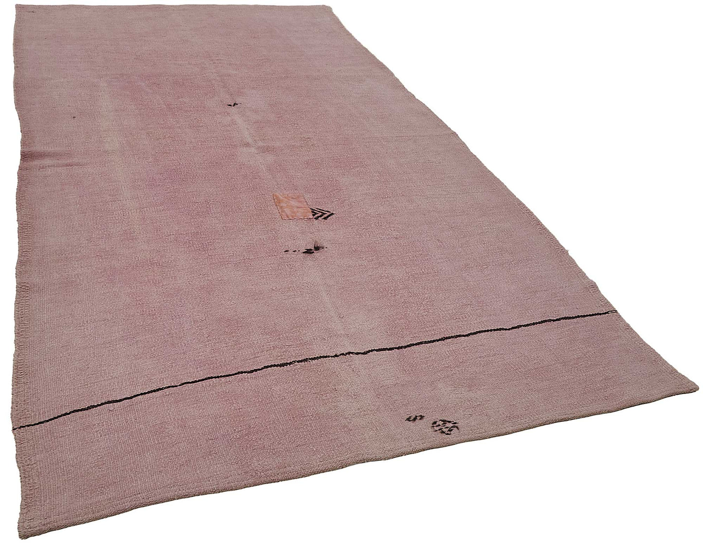5x10 Pink Color Hemp Kilim Rug - 50456
