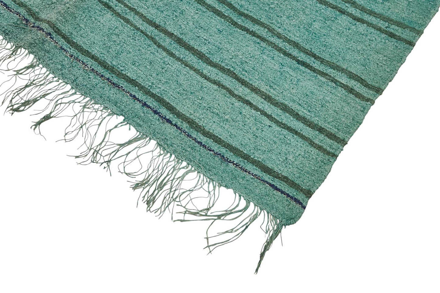 5x9 Turquoise Color Hemp Kilim Rug - 50458