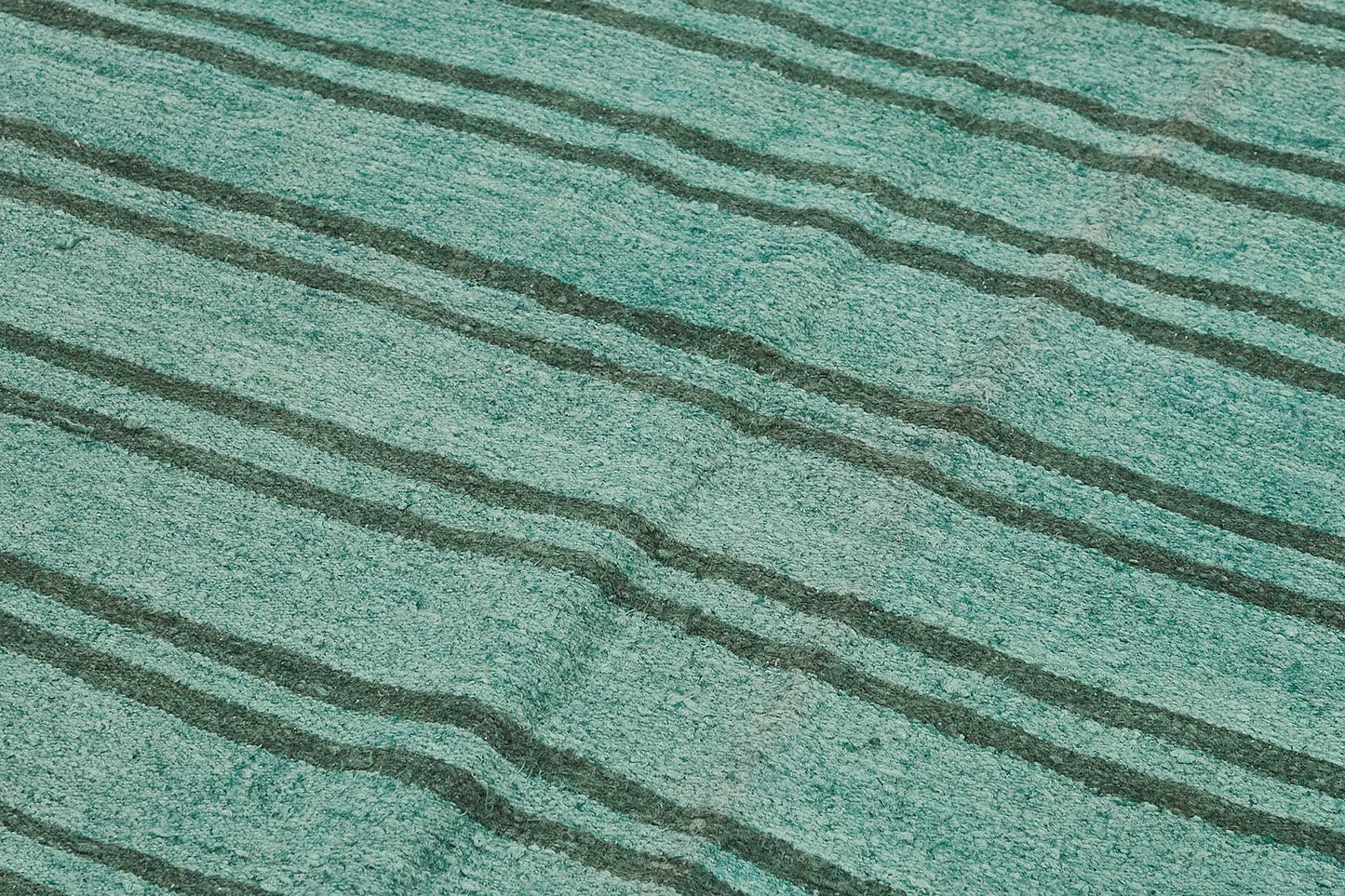 5x9 Turquoise Color Hemp Kilim Rug - 50458