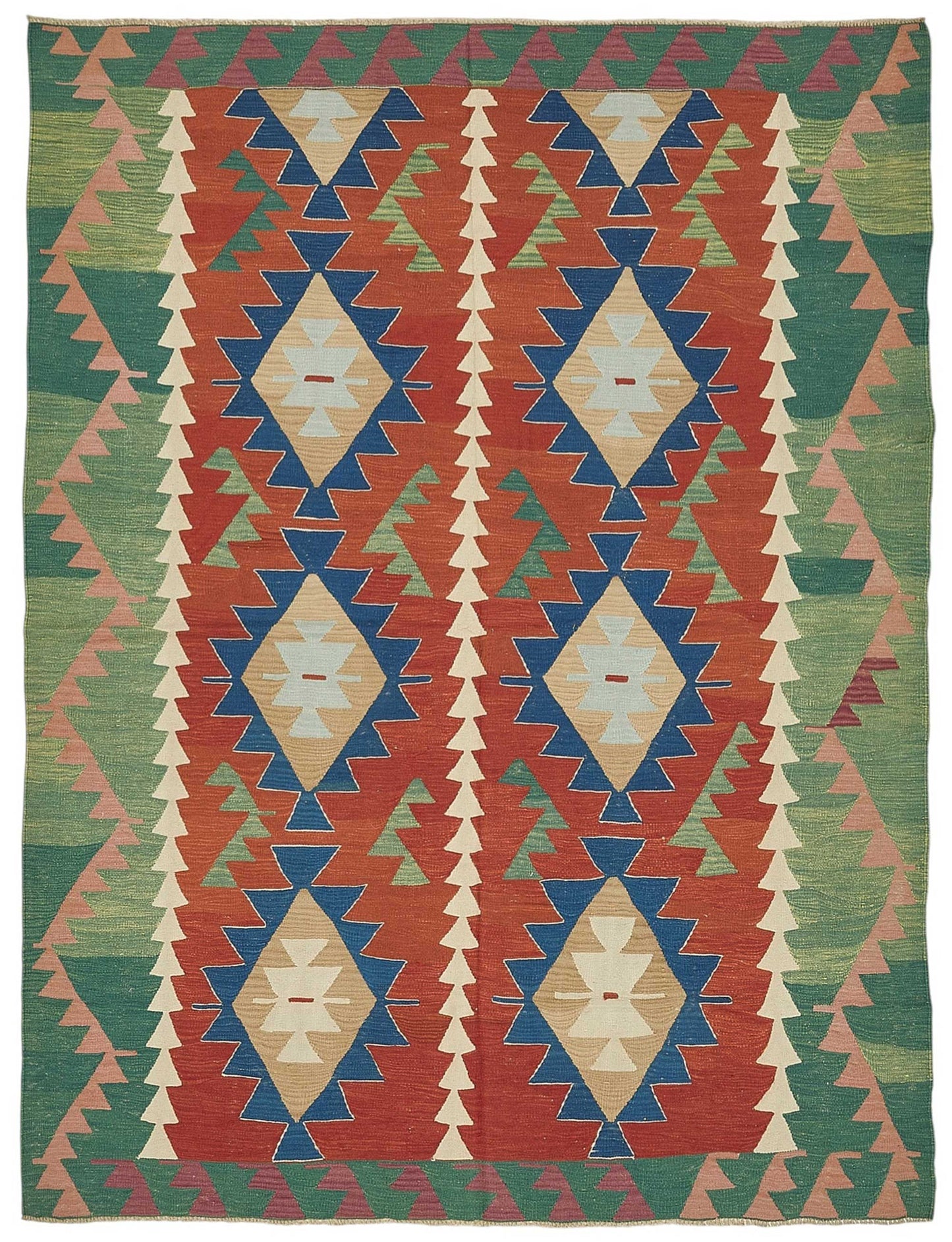 6x9 Handwoven Turkish Kilim Rug - 50504