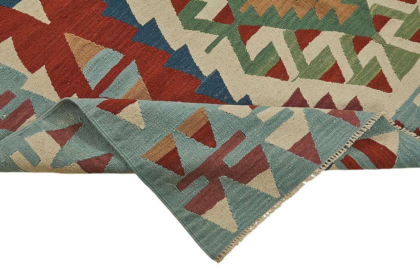 6x9 Handwoven Turkish Kilim Rug - 50507