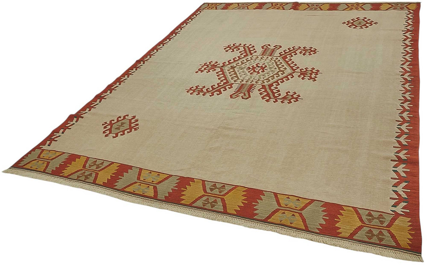 8x11 Handwoven Turkish Kilim Rug - 50509