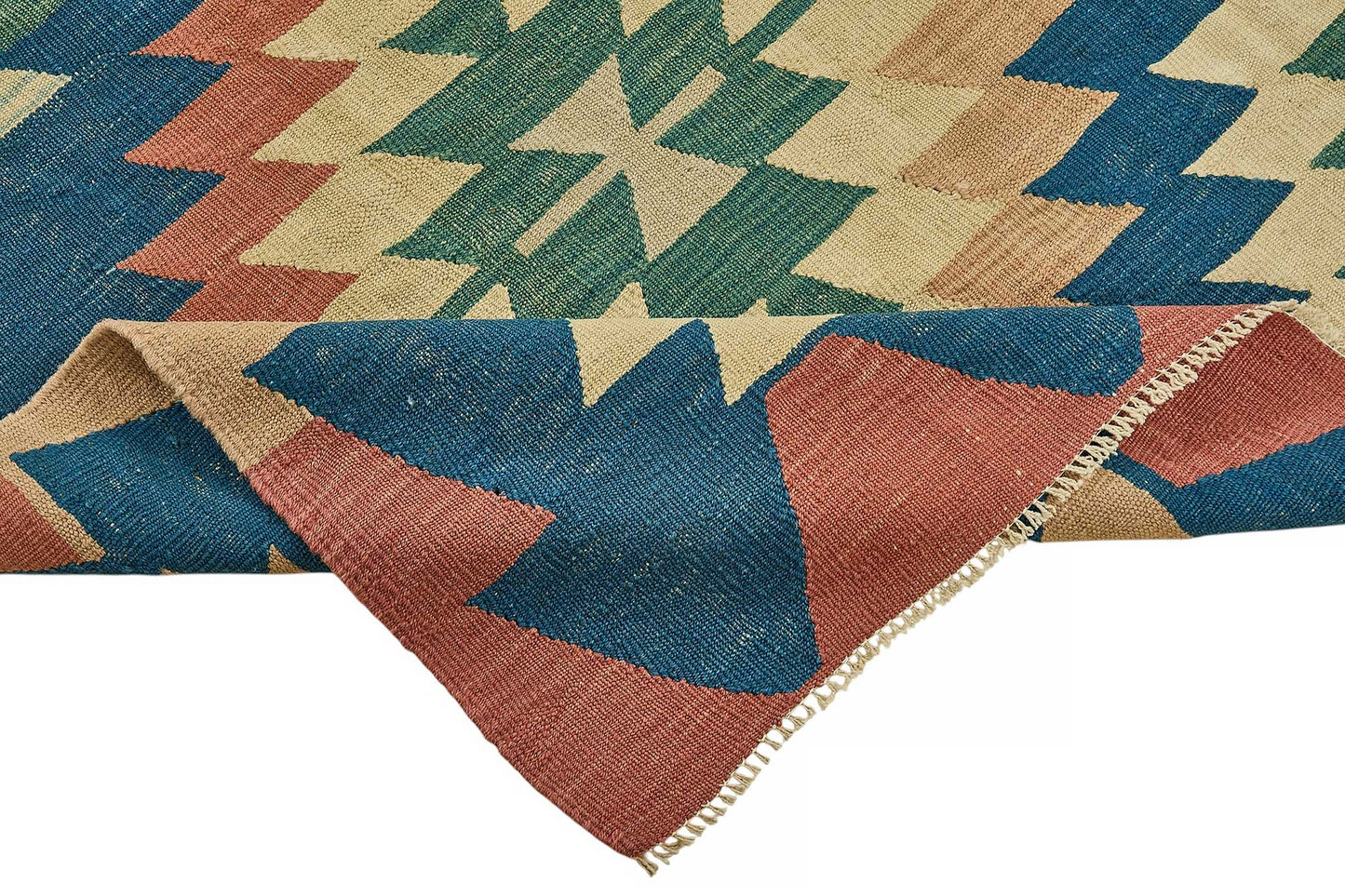 5x8 Handwoven Turkish Kilim Rug - 50536