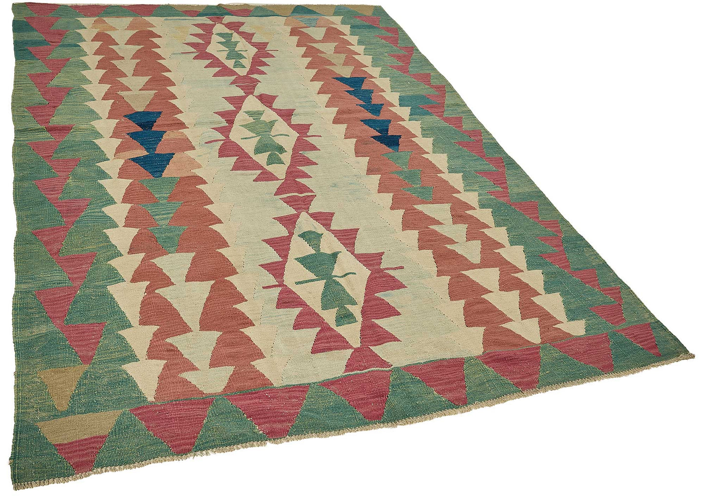 6x9 Handwoven Turkish Kilim Rug - 50548