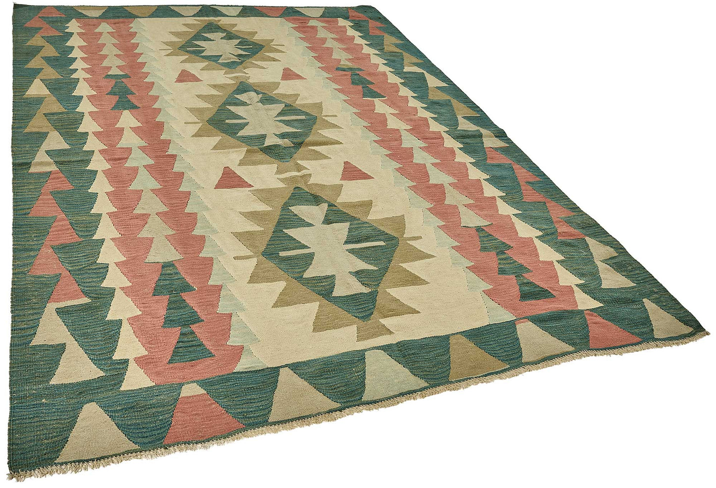 6x9 Handwoven Turkish Kilim Rug - 50553