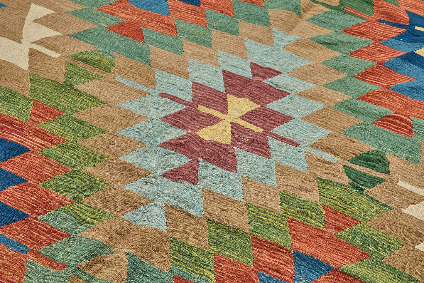 6x9 Handwoven Turkish Kilim Rug - 50556