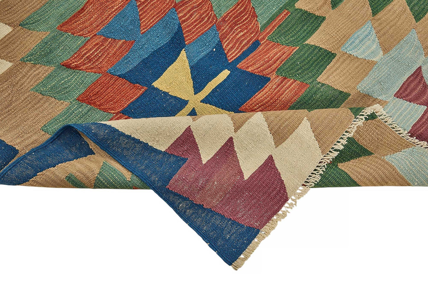 6x9 Handwoven Turkish Kilim Rug - 50556