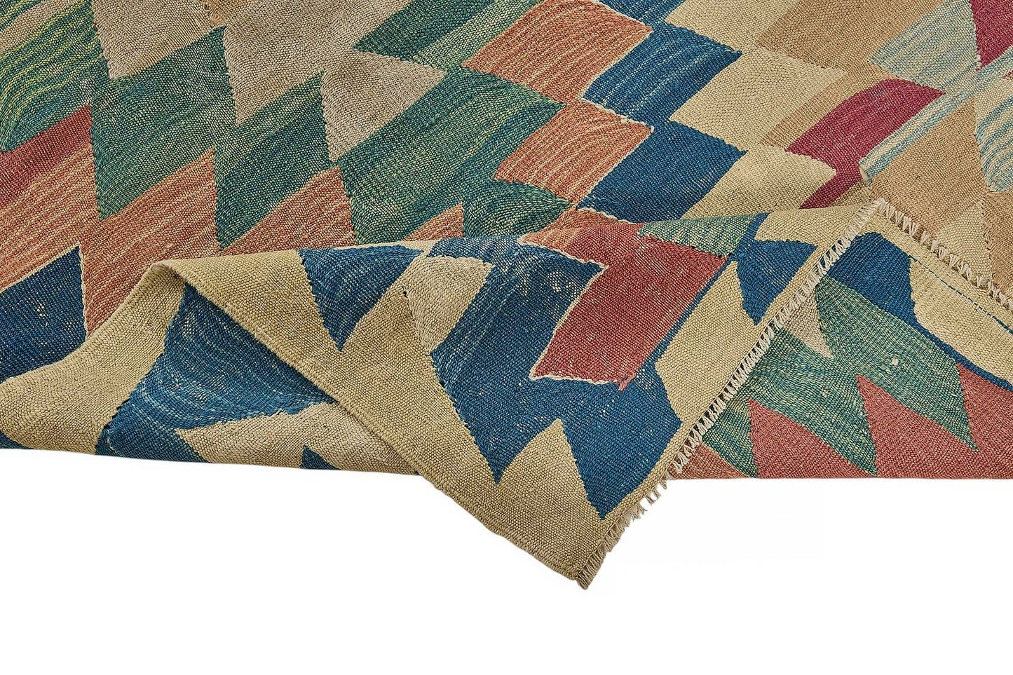 7x9 Handwoven Turkish Kilim Rug - 50559
