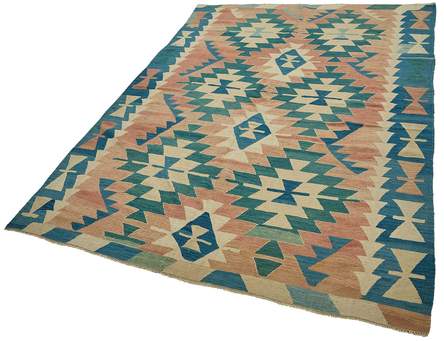 6x9 Handwoven Turkish Kilim Rug - 50562