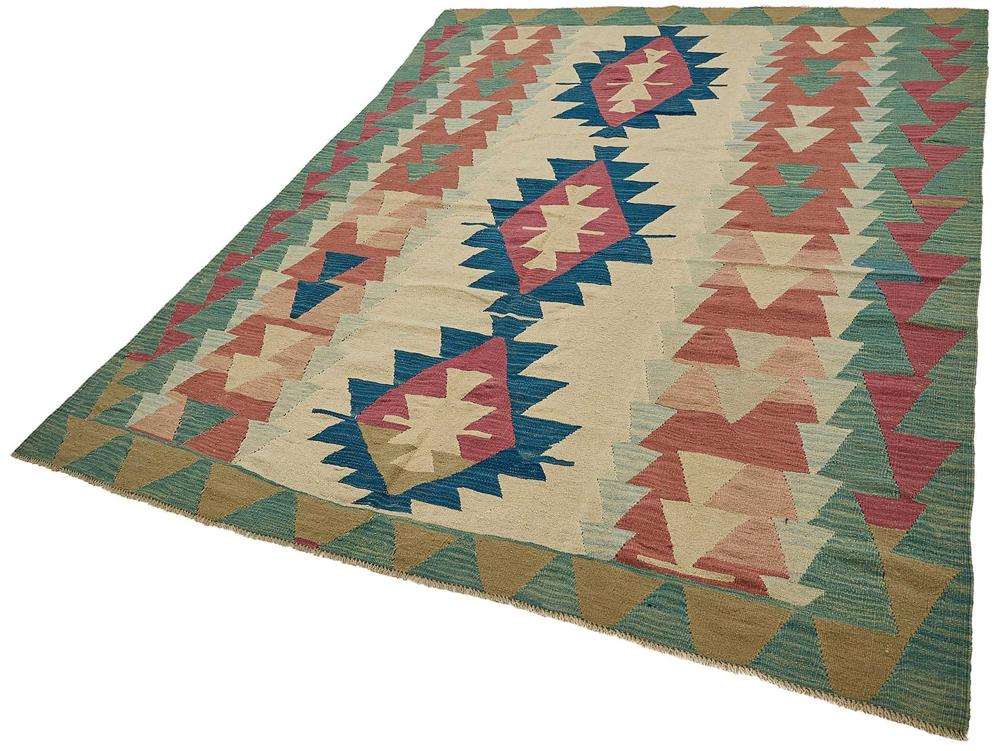 6x9 Handwoven Turkish Kilim Rug - 50580