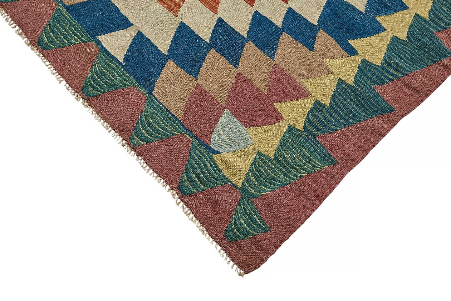 7x10 Handwoven Turkish Kilim Rug - 50589