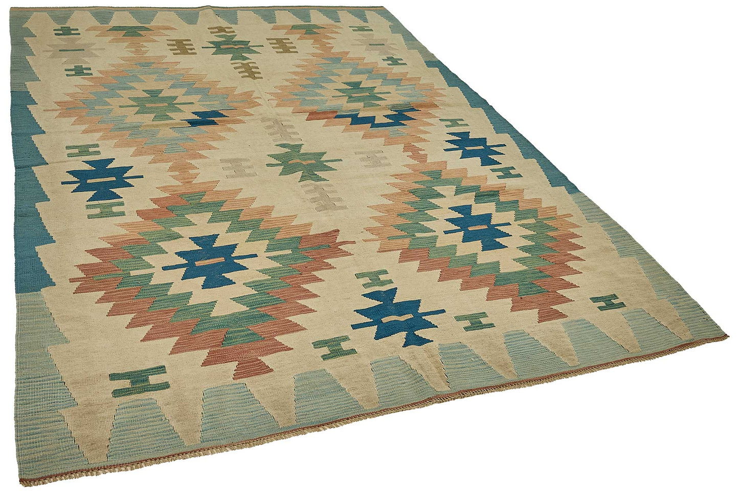 6x9 Handwoven Turkish Kilim Rug - 50591