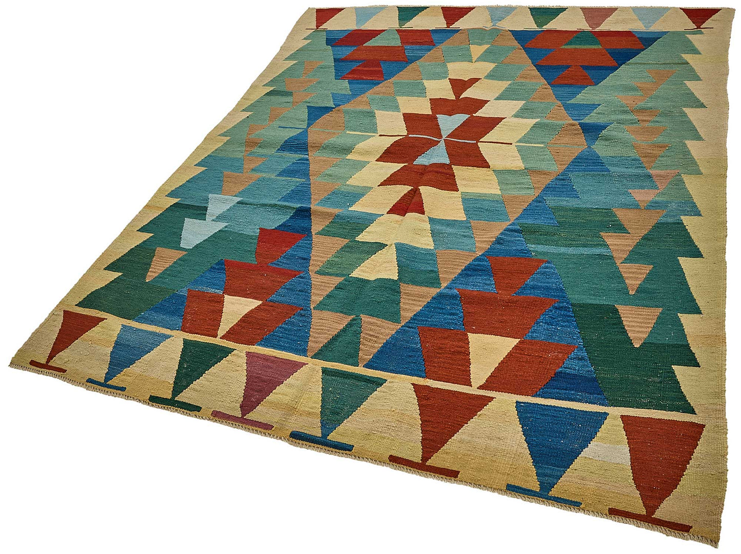 6x7 Handwoven Turkish Kilim Rug - 50593