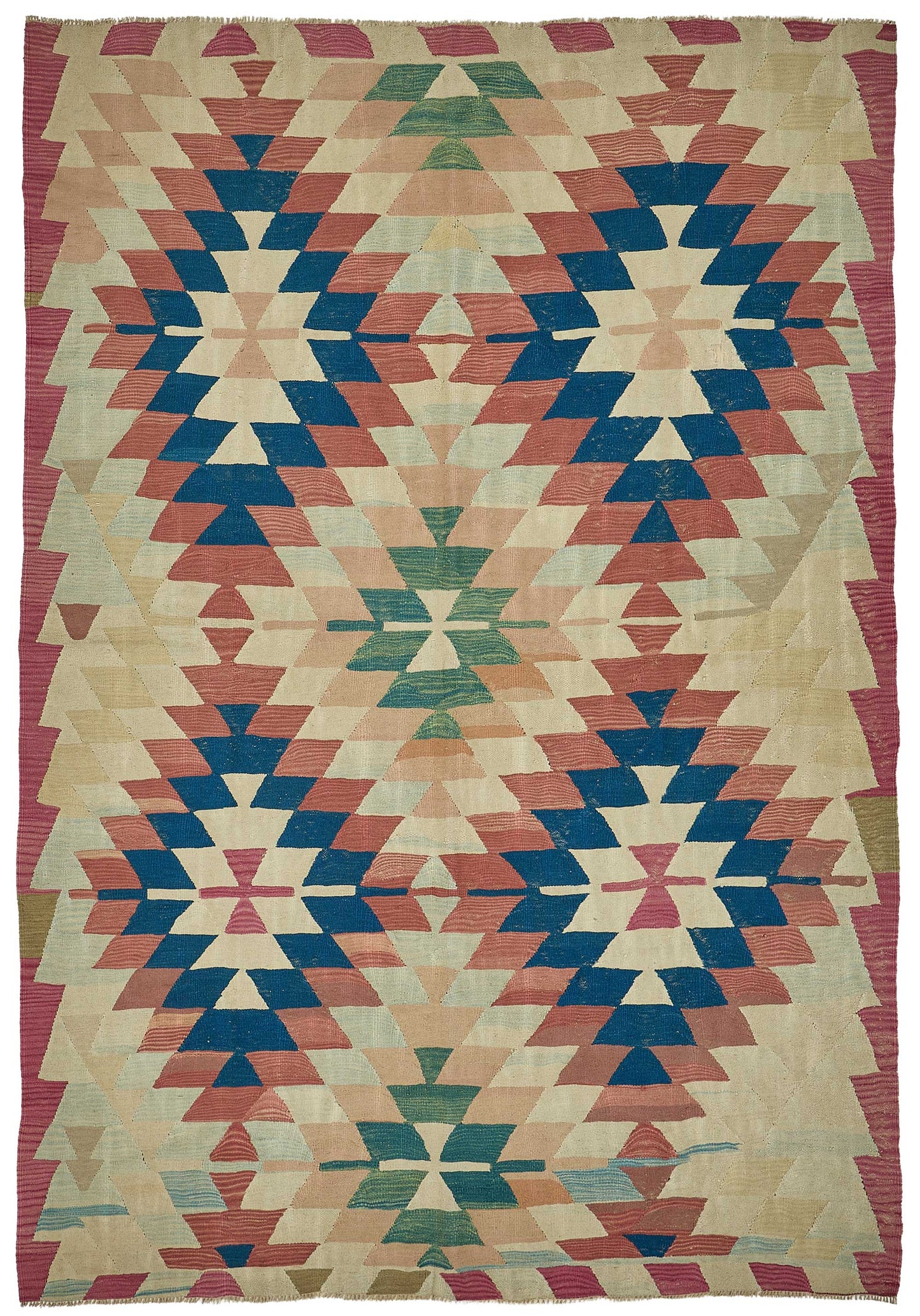 7x9 Handwoven Turkish Kilim Rug - 50607