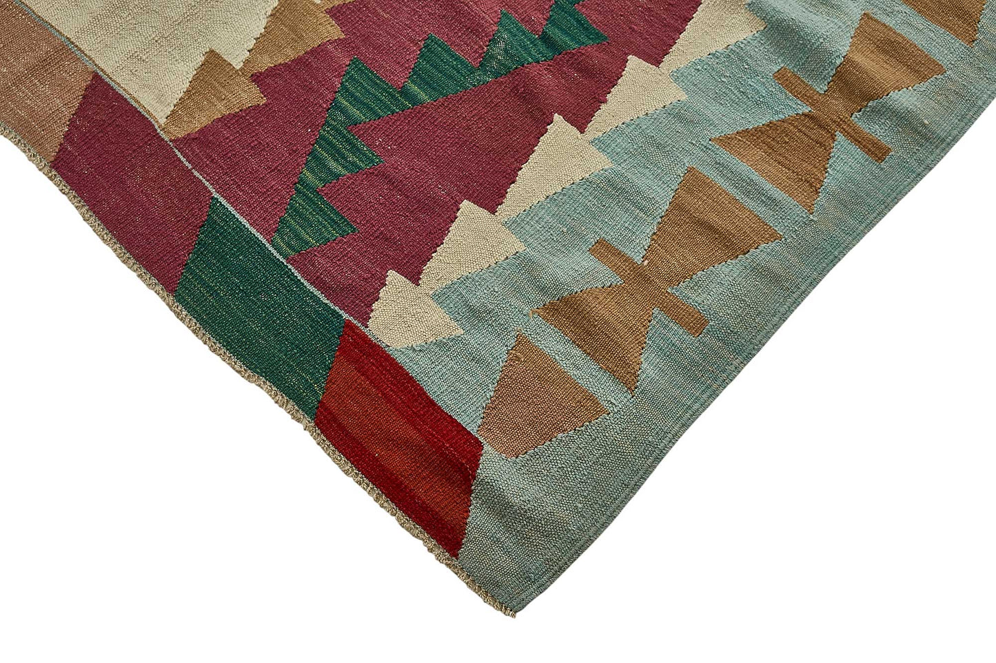 7x11 Handwoven Turkish Kilim Rug - 50614