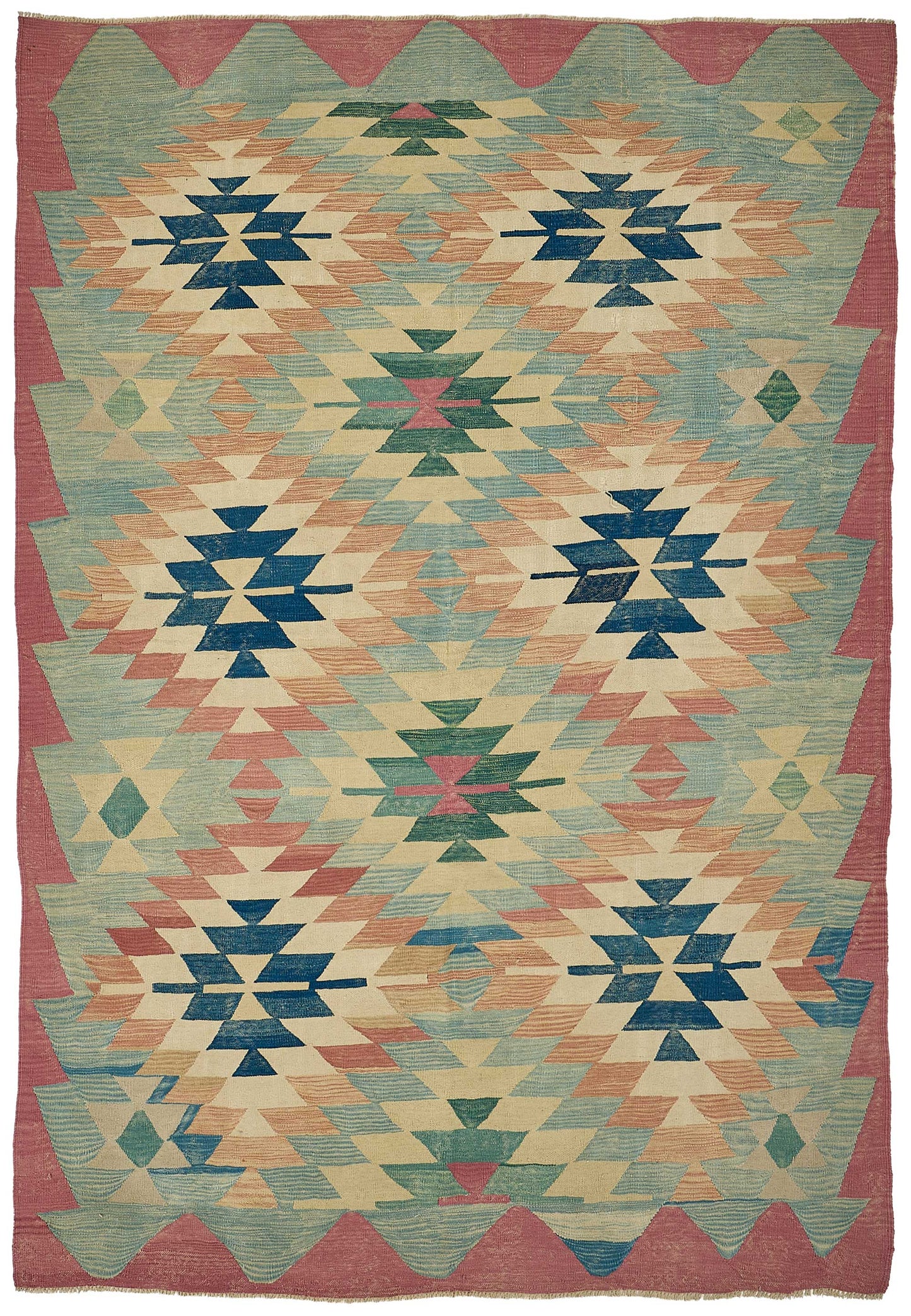 7x10 Handwoven Turkish Kilim Rug - 50616