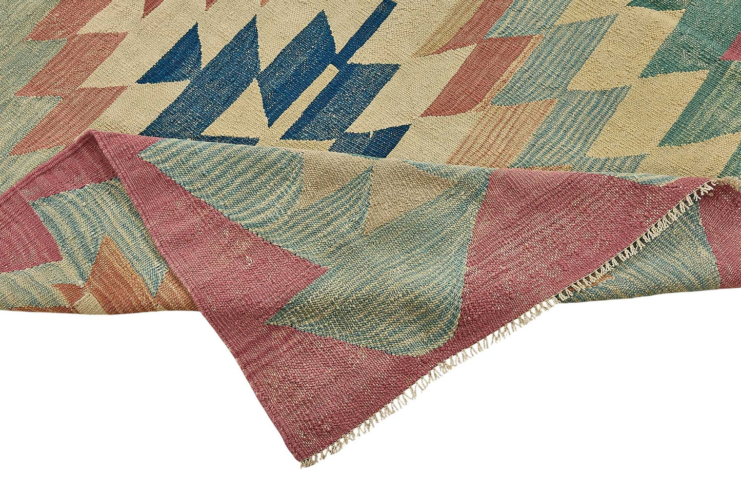 7x10 Handwoven Turkish Kilim Rug - 50616