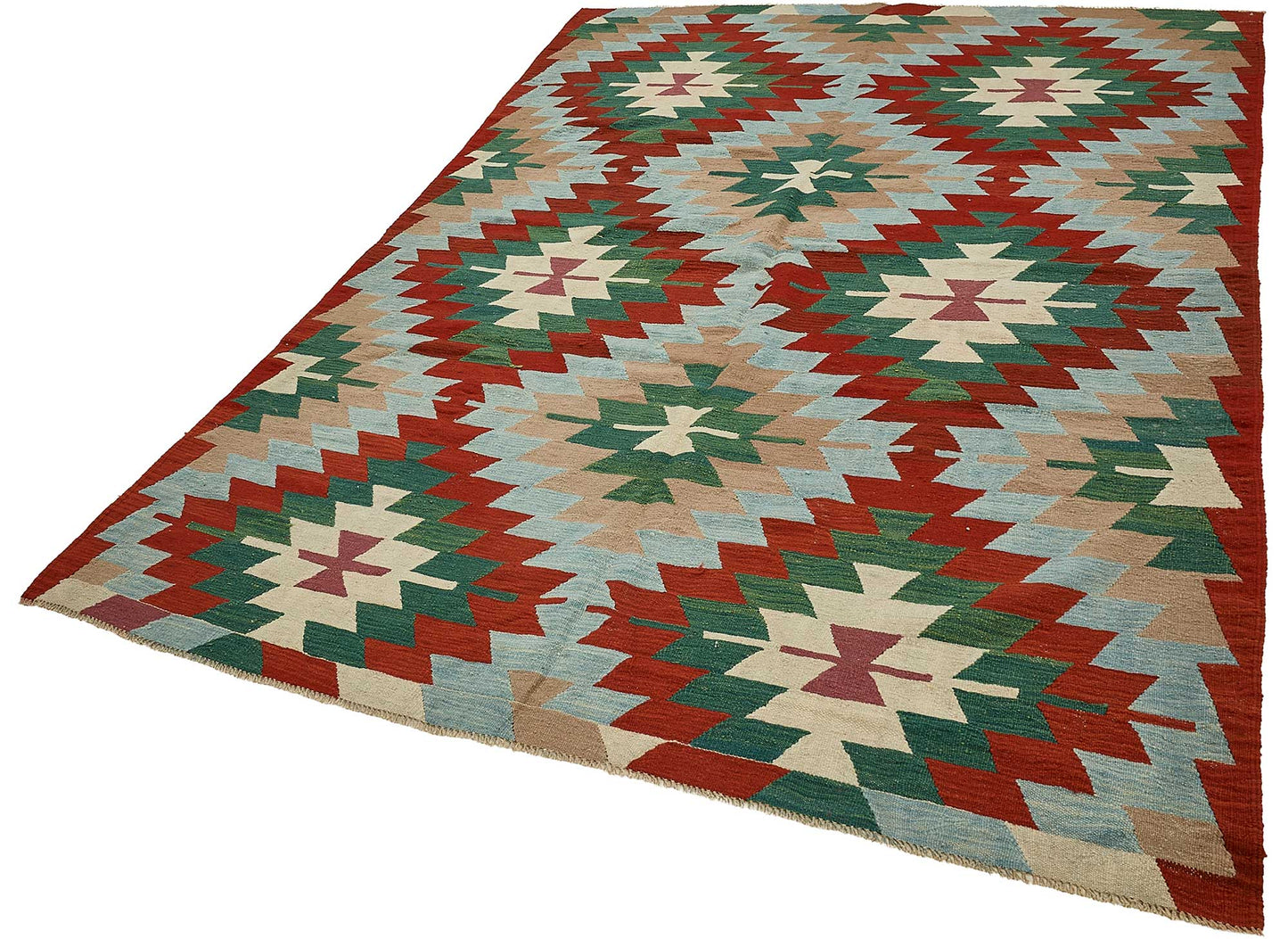 6x9 Handwoven Turkish Kilim Rug - 50623