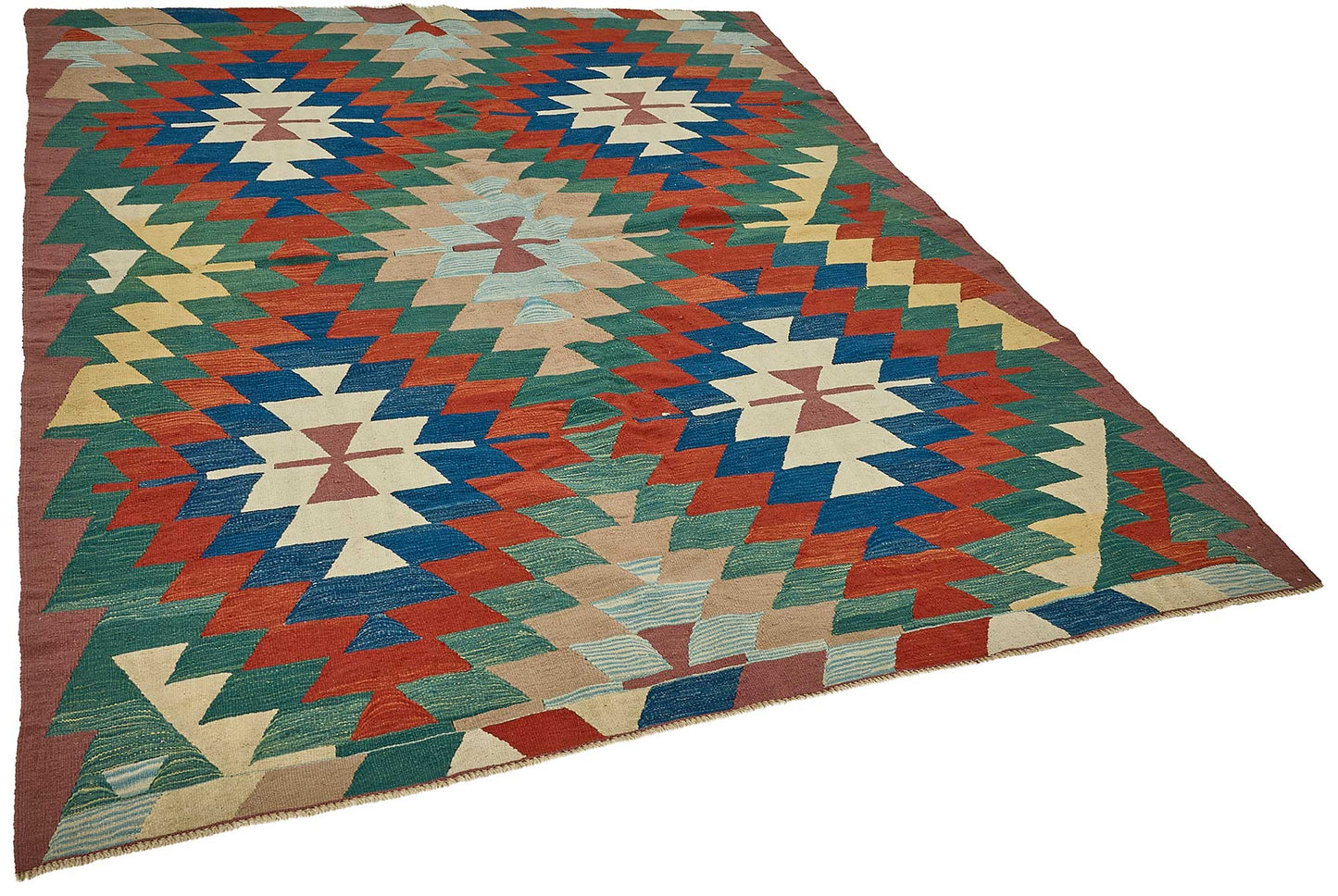 7x8 Handwoven Turkish Kilim Rug - 50638