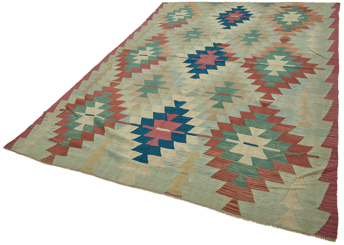 7x10 Handwoven Turkish Kilim Rug - 50642