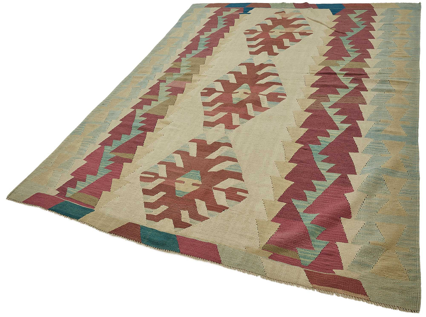 6x9 Handwoven Turkish Kilim Rug - 50652