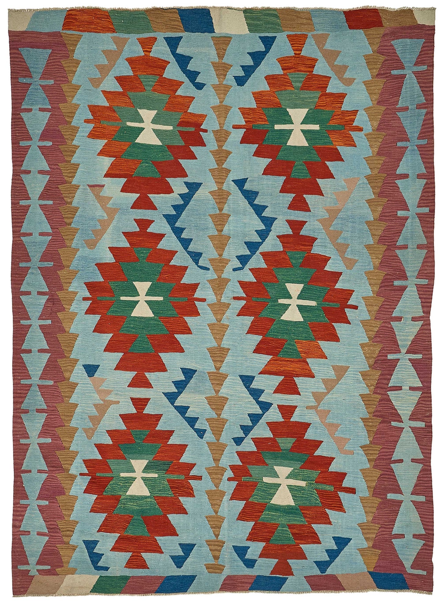 6x9 Handwoven Turkish Kilim Rug - 50657