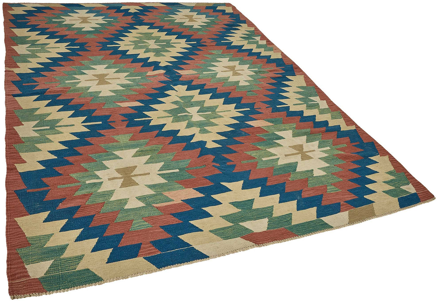 6x9 Handwoven Turkish Kilim Rug - 50659