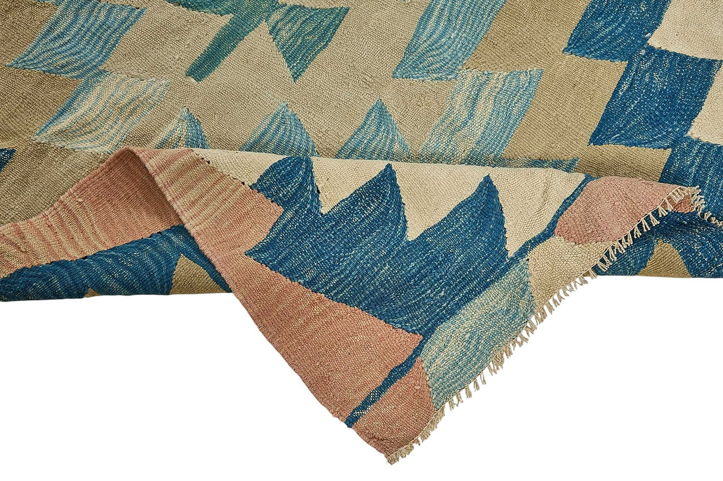 7x9 Handwoven Turkish Kilim Rug - 50663