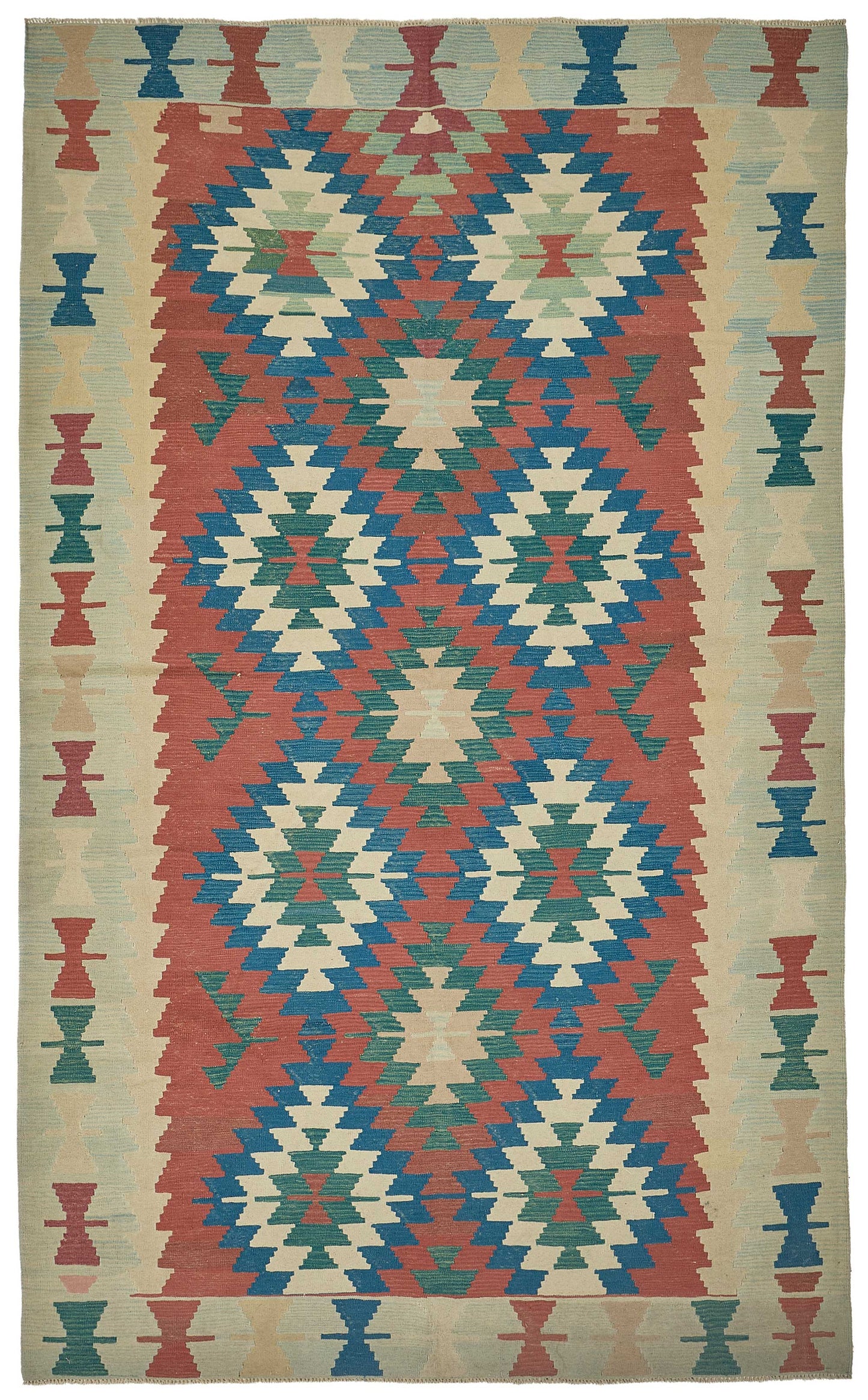 7x11 Handwoven Turkish Kilim Rug - 50666