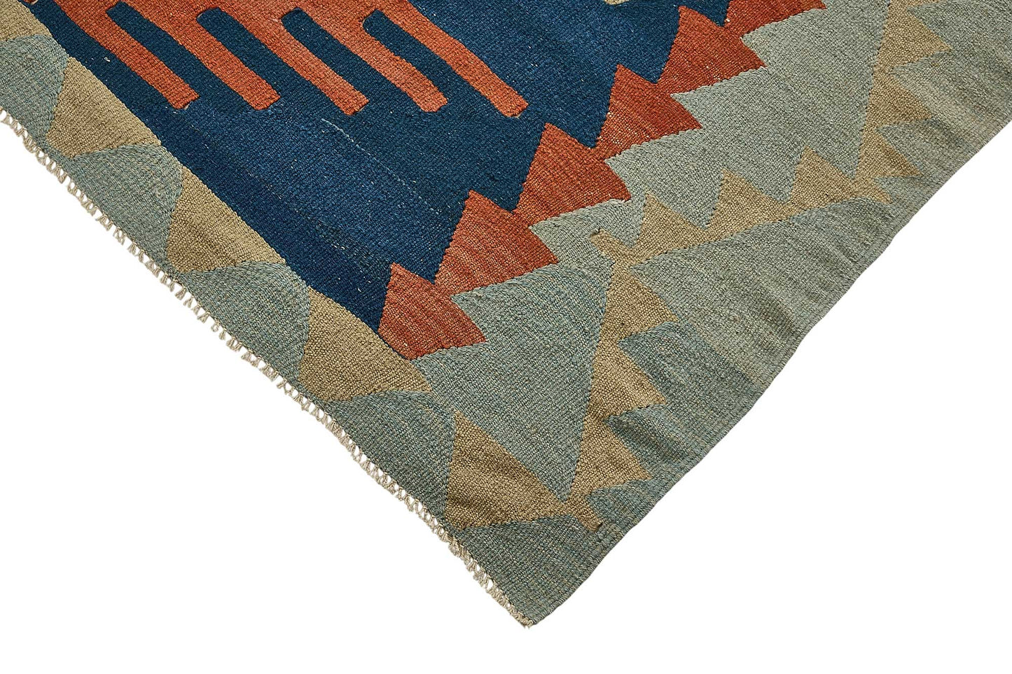 7x9 Handwoven Turkish Kilim Rug - 50667