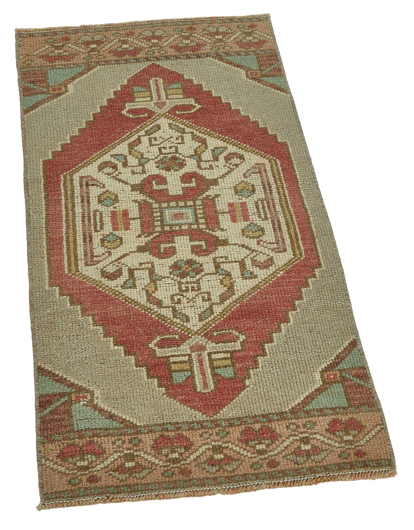 1x3 Vintage Turkish Small Rug – 50756
