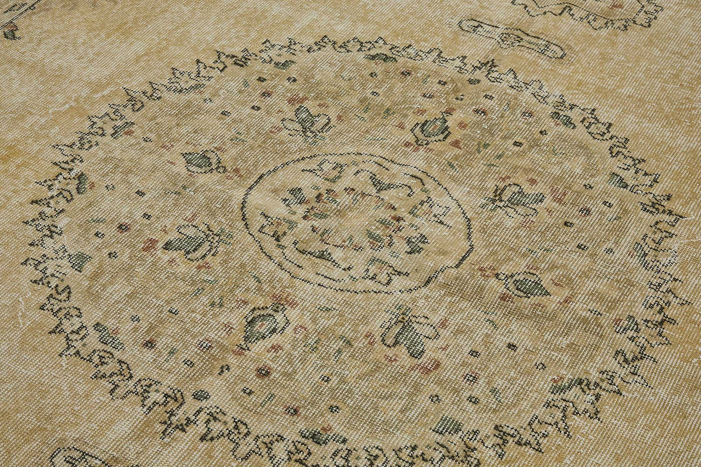 7x10 Hand-Knotted Turkish Vintage Rug - 50805
