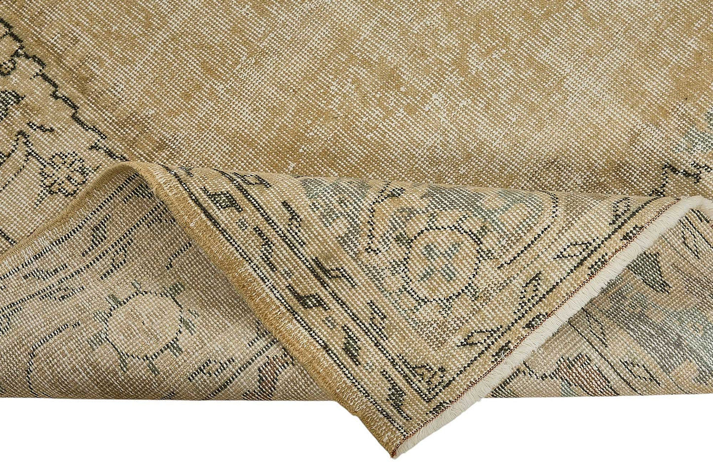 7x10 Hand-Knotted Turkish Vintage Rug - 50805
