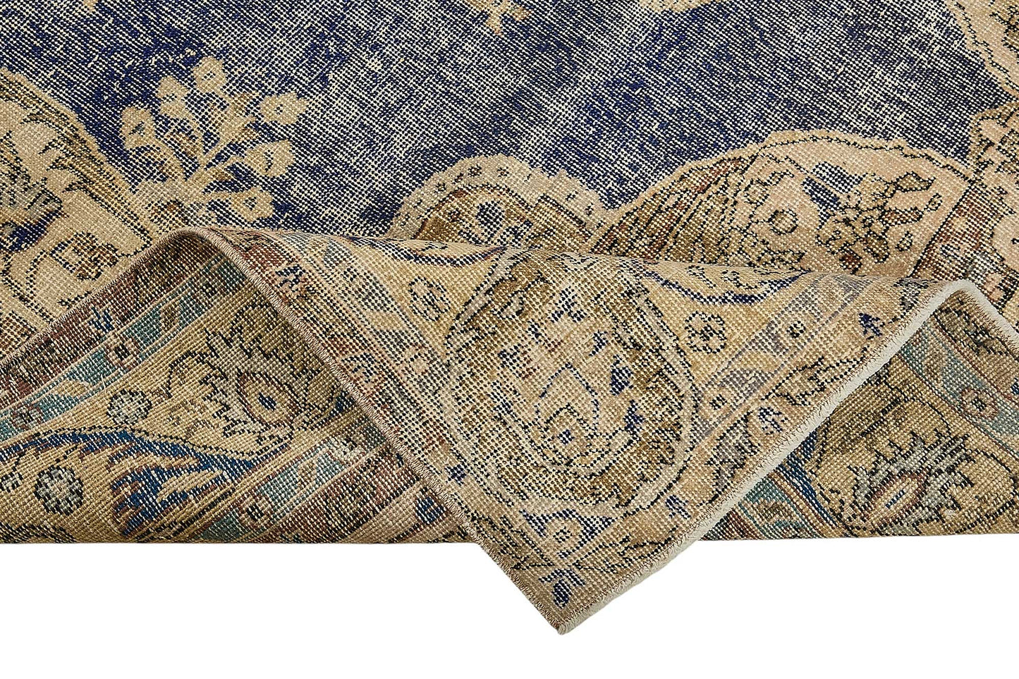 7x11 Hand-Knotted Turkish Vintage Rug - 50812