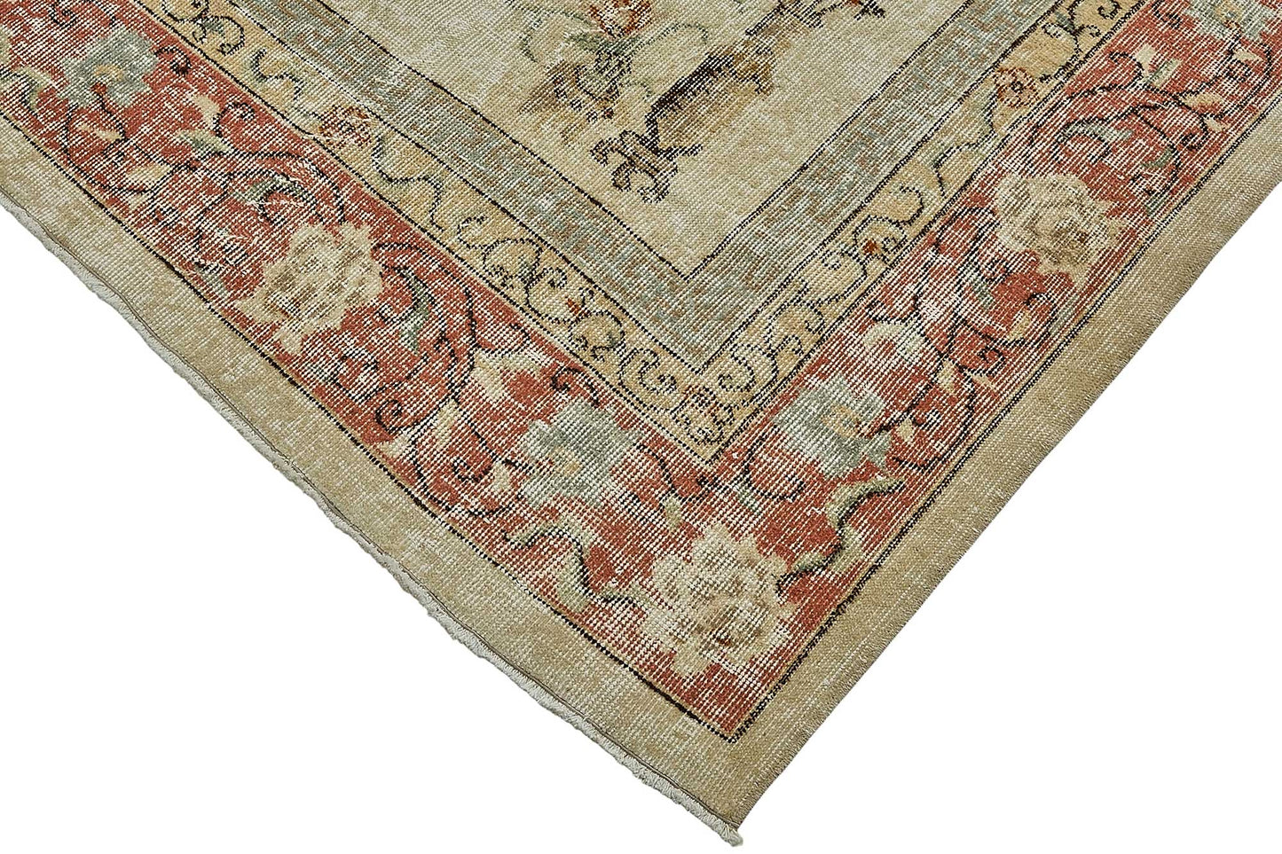 7x10 Hand-Knotted Turkish Vintage Rug - 50815