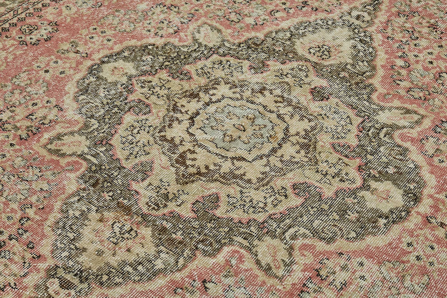7x10 Hand-Knotted Turkish Vintage Rug - 50820