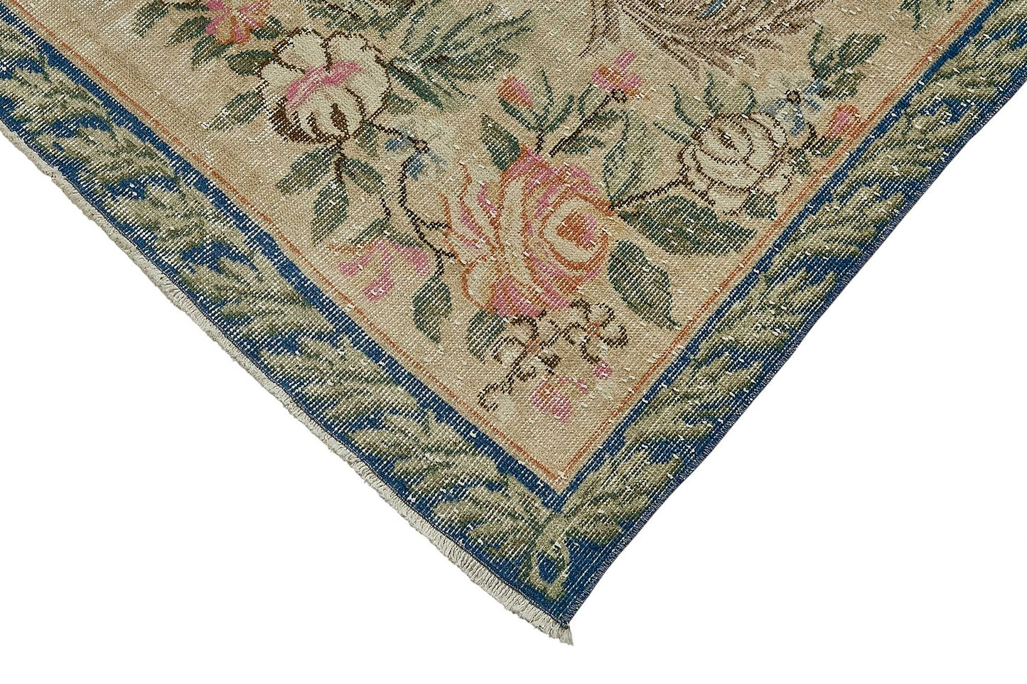 7x10 Hand-Knotted Turkish Vintage Rug - 50821