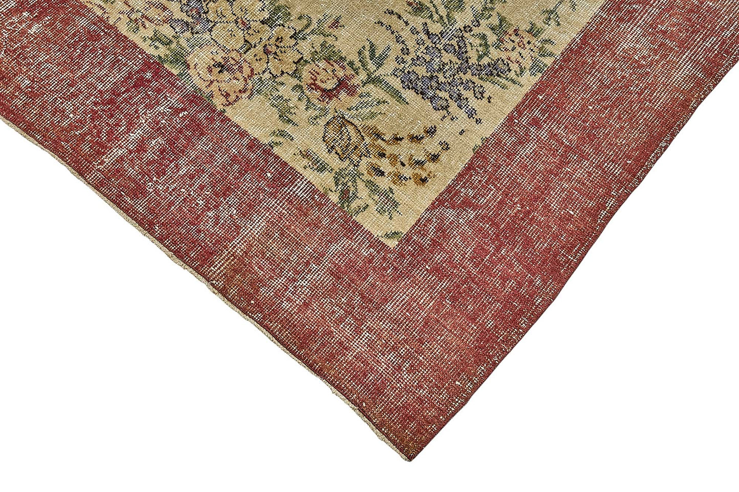 7x10 Hand-Knotted Turkish Vintage Rug - 50828