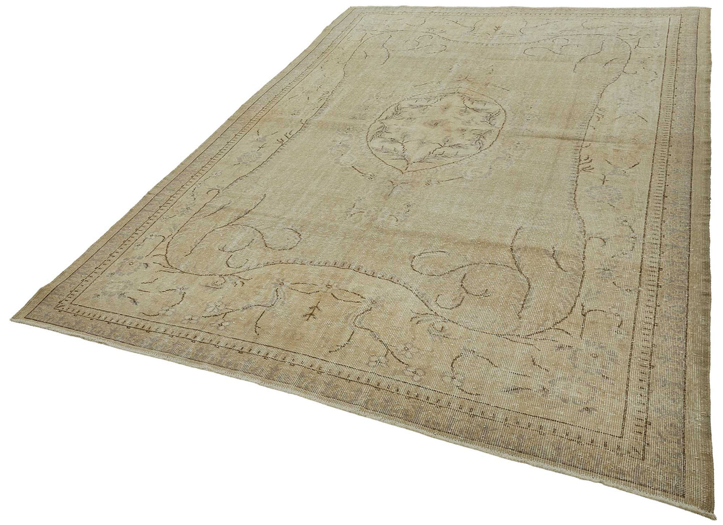 7x11 Hand-Knotted Turkish Vintage Rug - 50840