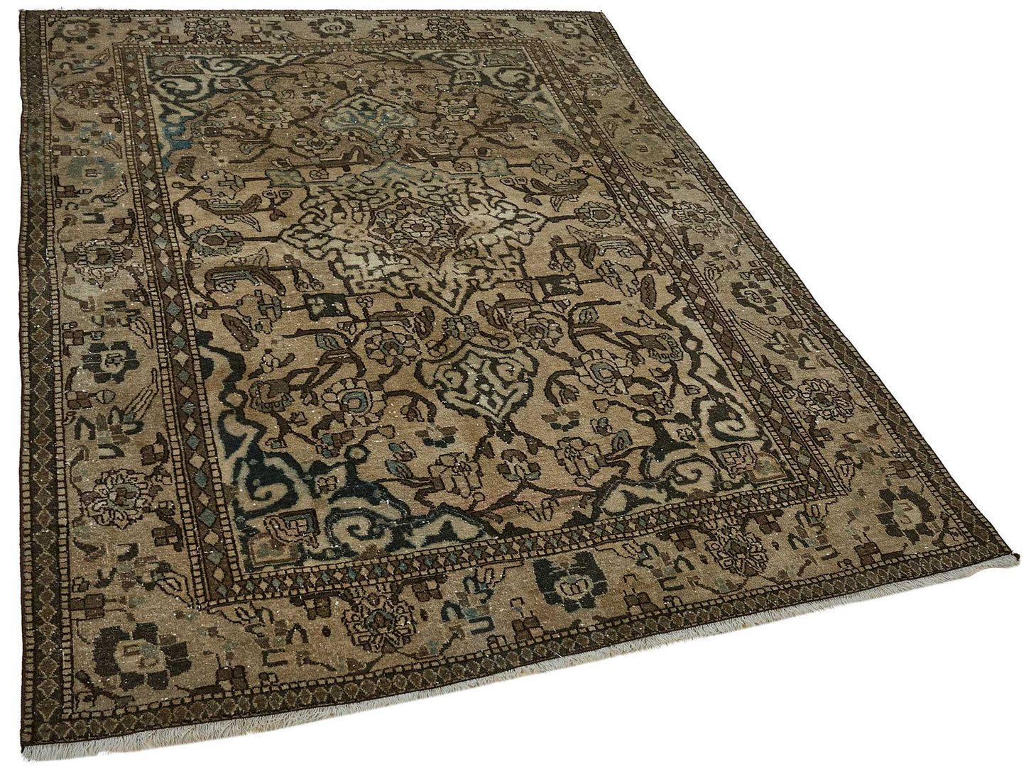4x6 Hand-Knotted Vintage Rug - 50979